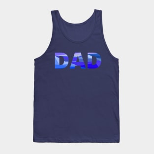 Dad pastel colors cubes for proud fathers, new fathers, father's day Tank Top